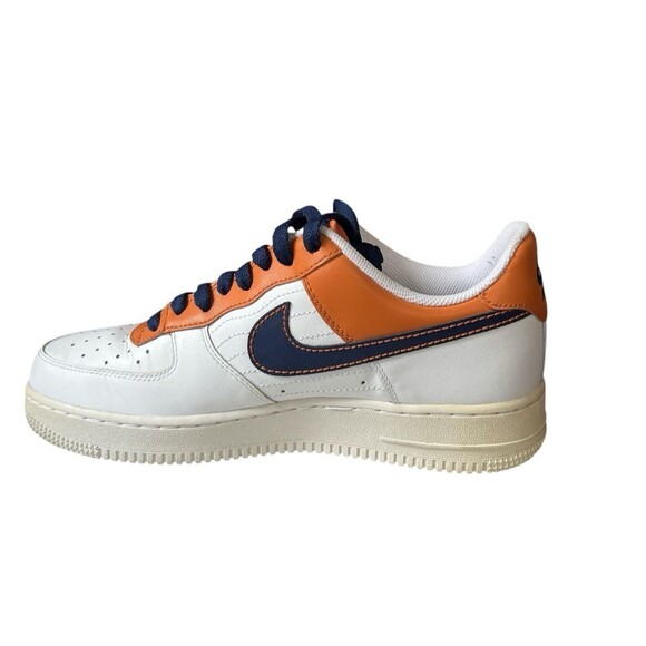 Nike Air Force 1s Men Low White Orange Blue AF1 82 317295-841 Size 8.5 - Picture 3 of 7